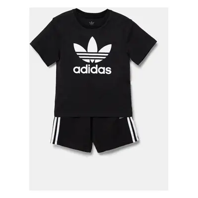 Dětská souprava adidas Originals černá barva, JC9155