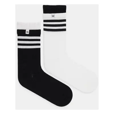 Ponožky adidas Originals 2-pack černá barva, JC8874