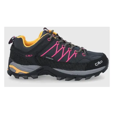 Boty CMP RIGEL LOW WMN TREKKING SHOES WP dámské, tmavomodrá barva