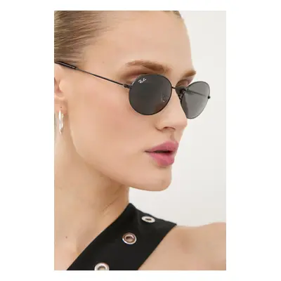 Sluneční brýle Ray-Ban OVAL černá barva, 0RB3547