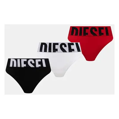 Tanga Diesel UFST-STARS-THREEPACK 3-pack černá barva, 00SE0K.0HMAU