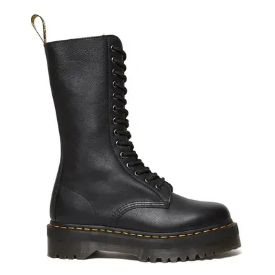 Kožené workery Dr. Martens 1b99 Quad dámské, černá barva, na platformě, DM31426001