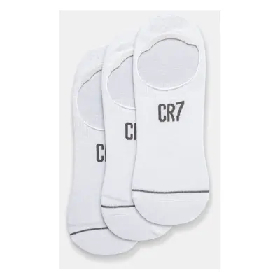 Ponožky CR7 Cristiano Ronaldo 3-pack pánské, bílá barva, 8193-65-1