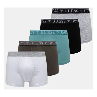 Boxerky Guess 5-pack pánské, šedá barva, U4YG16 K6YW1