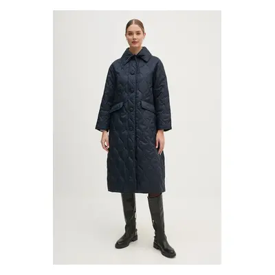 Bunda Barbour X Alexa Amy Quilted Jacket dámská, tmavomodrá barva, přechodná, LQU1791