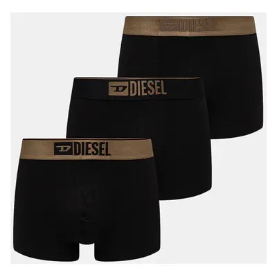 Boxerky Diesel DAMIEN-GFT-3PACK BOXER-SHORTS pánské, černá barva, A17805.0EPDF