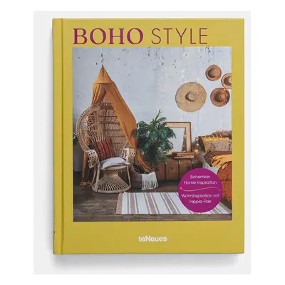 Knížka home & lifestyle Boho Style by Claire Bingham, English žlutá barva