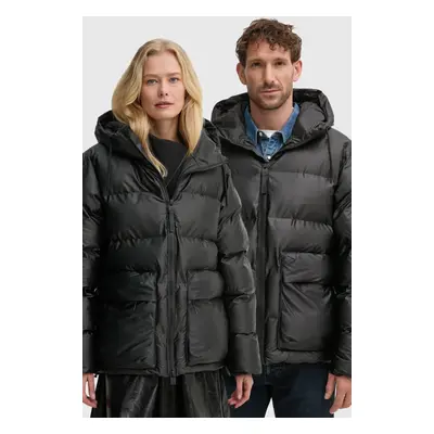 Bunda Rains Alta Puffer Cargo Jacket W3T3 černá barva, zimní, 15350-84