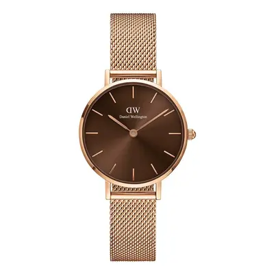 Hodinky Daniel Wellington Petite Amber 28 růžová barva