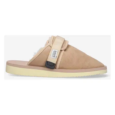 Pantofle Suicoke Rubber Sole ZAVO-M2AB BEIGE pánské, béžová barva