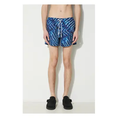 Plavkové šortky Marcelo Burlon Aop Sound Waves Swim Short CMFA003S24FAB0024501