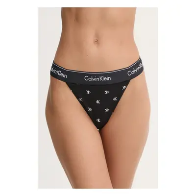 Tanga Calvin Klein Underwear černá barva, 000QF7013E