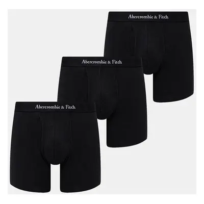 Boxerky Abercrombie & Fitch 3-pack pánské, černá barva, KI114-4022