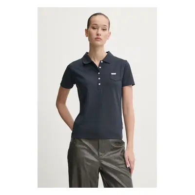 Polo tričko Guess Jeans tmavomodrá barva, W5RP47 KARS2