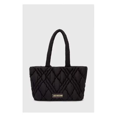 Kabelka Love Moschino černá barva, JC4158PP1LLR100A