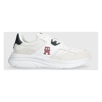 Sneakers boty Tommy Hilfiger MODERN RUNNER MIX bílá barva, FM0FM04937