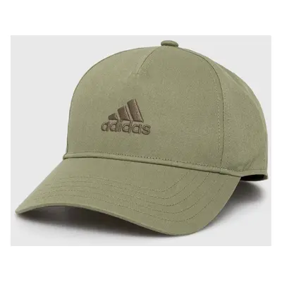 Dětská bavlněná kšiltovka adidas Performance LK CAP zelená barva, s aplikací, IY7825