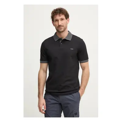 Polo tričko Calvin Klein černá barva, K10K113832