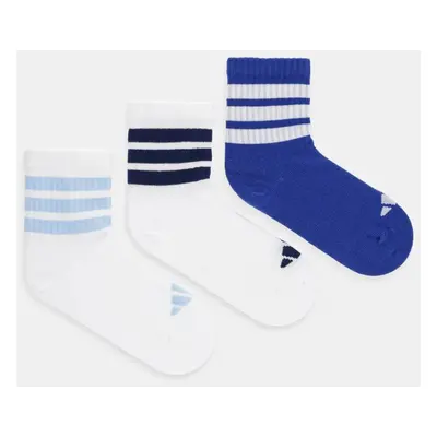 Dětské ponožky adidas Performance 3-pack tmavomodrá barva, JD1348