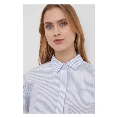 Bavlněná košile Pepe Jeans PIXIE relaxed, s klasickým límcem, PL304807