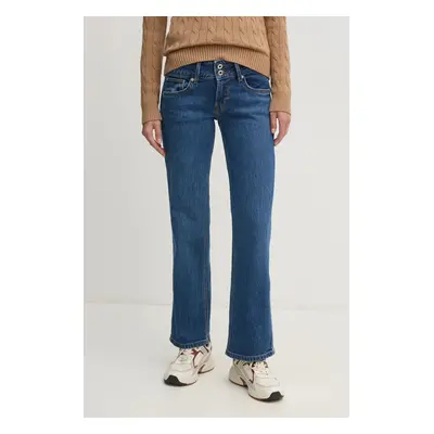 Džíny Pepe Jeans STRAIGHT JEANS LW VENUS dámské, high waist, PL204848EE3