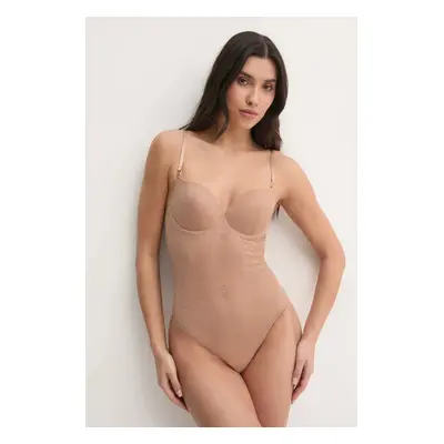 Body Guess NORA béžová barva, krajkové, O5RM04 KCLB0