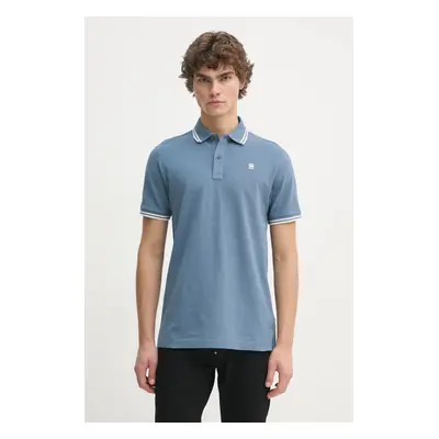 Polo tričko G-Star Raw modrá barva