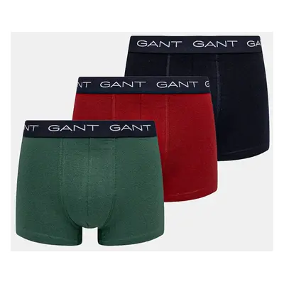 Boxerky Gant 3-pack pánské, tmavomodrá barva, 902443003