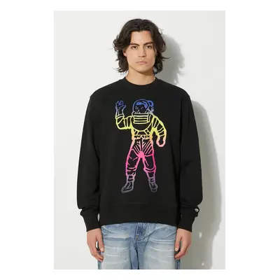 Bavlněná mikina Billionaire Boys Club Standing Astro Crewneck pánská, černá barva, s potiskem, B