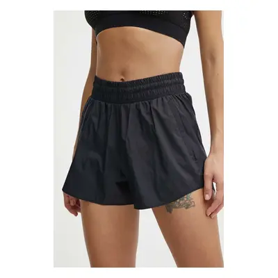 Tréninkové šortky Under Armour Flex černá barva, hladké, high waist