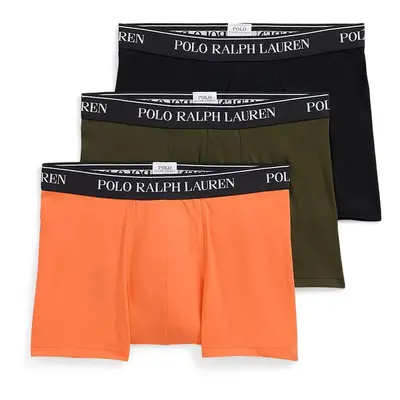 Boxerky Polo Ralph Lauren 3-pack pánské, oranžová barva, 714830299