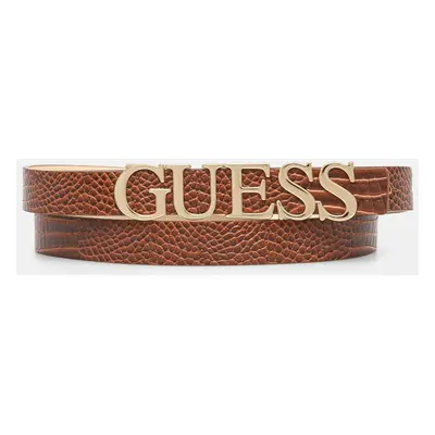 Pásek Guess SYLVYE dámský, hnědá barva, BW9206 P5120