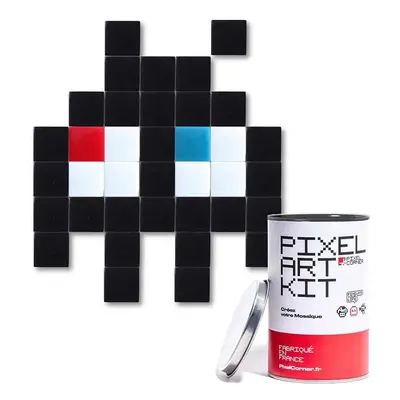 DIY sada - pixelová mozaika Pixel Corner Little Alien(s) Black černá barva