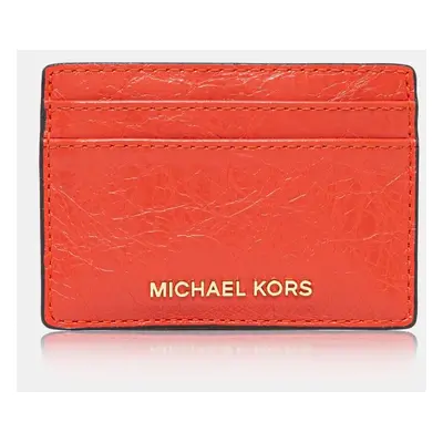 Kožené pouzdro na karty MICHAEL Michael Kors červená barva, 32R5GJ6D1L