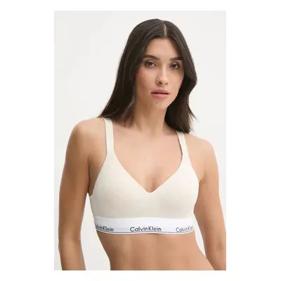 Podprsenka Calvin Klein Underwear béžová barva, melanž, 000QF7900E