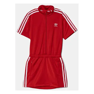 Šaty adidas Originals červená barva, mini, JD3536