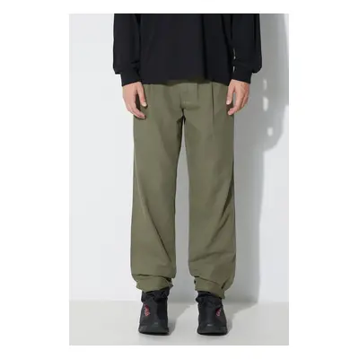 Kalhoty Maharishi U.S. Chino Loose pánské, zelená barva, jednoduché, 4604.OLIVE