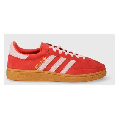 Semišové sneakers boty adidas Originals Handball Spezial červená barva, IE5894