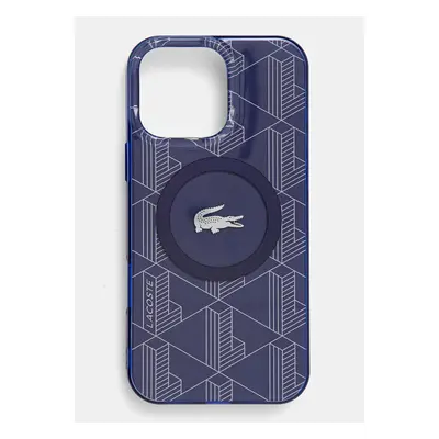 Obal na telefon Lacoste iPhone 16 Pro Max 6.9 tmavomodrá barva, LCHMP16XUBSV