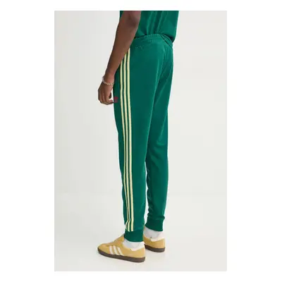 Tepláky adidas Originals SST TP zelená barva, s aplikací, JP1224