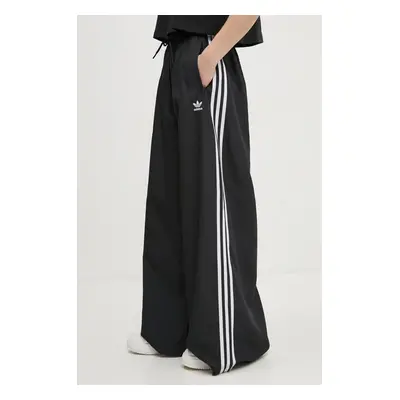 Tepláky adidas Originals OVERSIZED TP černá barva, s aplikací, JD3390