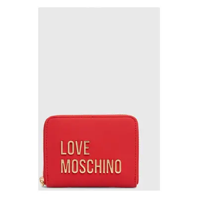 Peněženka Love Moschino červená barva, JC5613PP1LKD0000