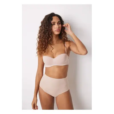 Tvarující kalhotky women'secret SHAPE MICRO BONDING béžová barva, 5182797