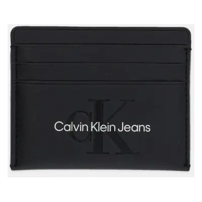 Pouzdro na karty Calvin Klein Jeans černá barva