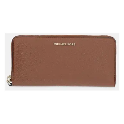 Kožená peněženka MICHAEL Michael Kors hnědá barva, 32T4GJ6E7L