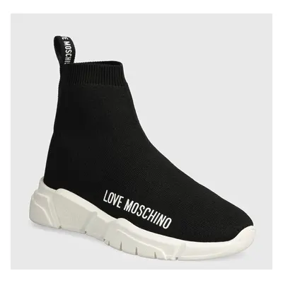 Sneakers boty Love Moschino černá barva, JA15343G1LIZ4000