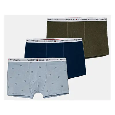 Dětské boxerky Tommy Hilfiger 7-pack zelená barva, UB0UB00552