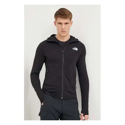 Sportovní mikina The North Face Bolt Polartec černá barva, s kapucí, NF0A825EJK31