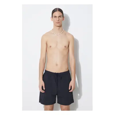 Plavkové šortky Norse Projects Hauge Recycled Nylon tmavomodrá barva, N35.0606.7004