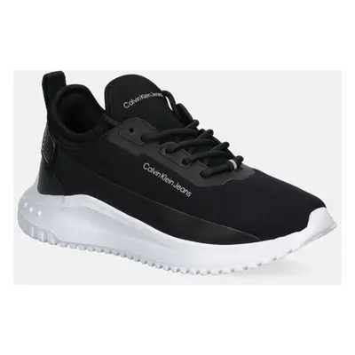 Sneakers boty Calvin Klein Jeans EVA RUNNER SOCK MIX IN HITECH černá barva, YW0YW01665